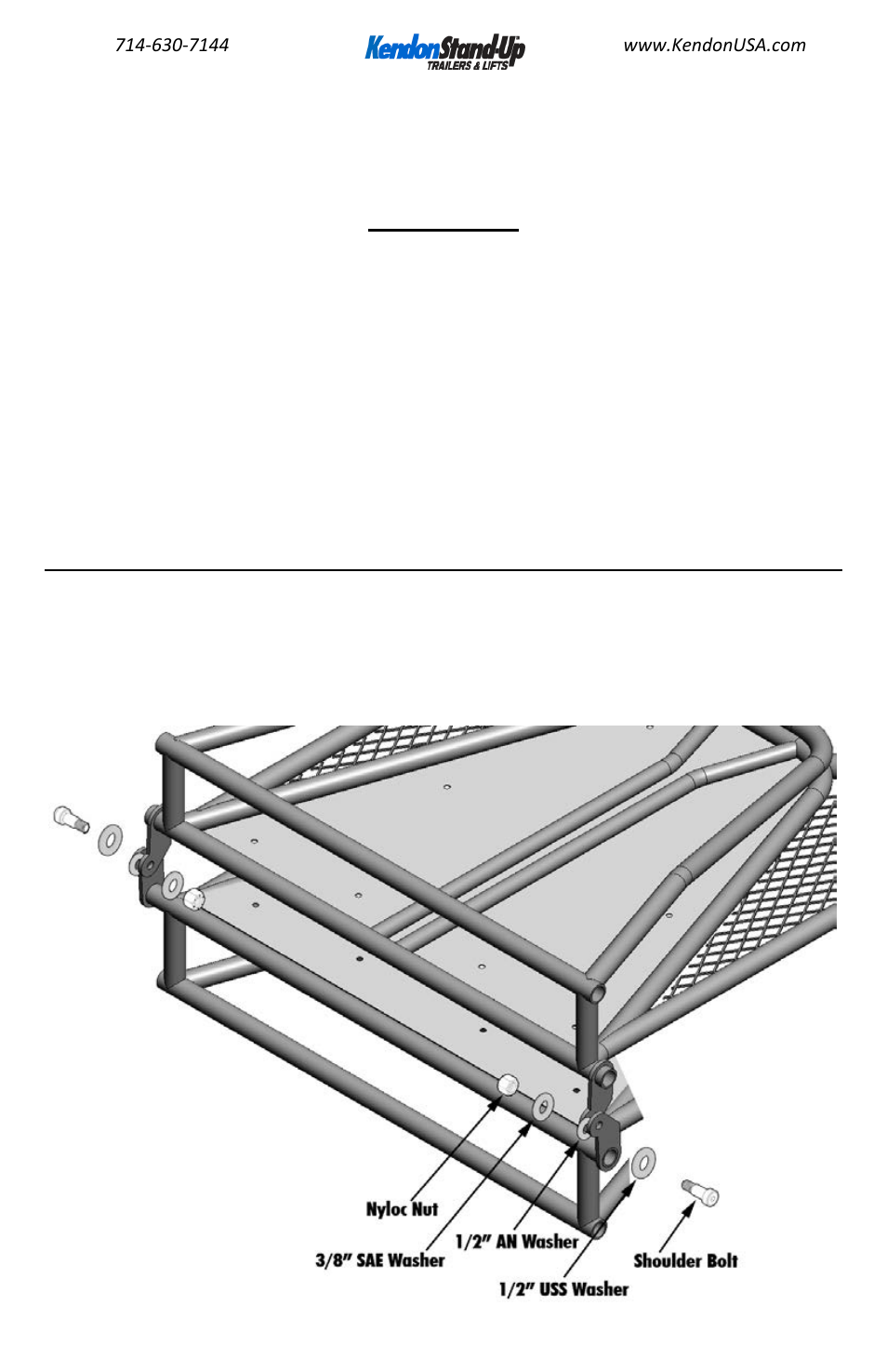 Kendon Single Ride-Up SRL Trailer Retrofit Kit User Manual | Page 7 / 12