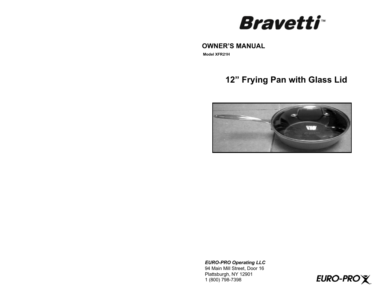 Bravetti XFR21H User Manual | 2 pages