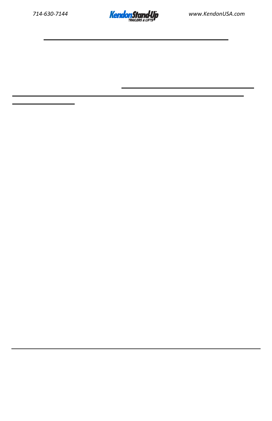 Kendon dual | Kendon Dual Ride-Up SRL Stand-Up User Manual | Page 6 / 24