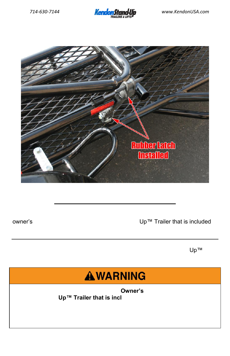Kendon Dual Ride-Up SRL Trailer Retrofit Kit User Manual | Page 10 / 12