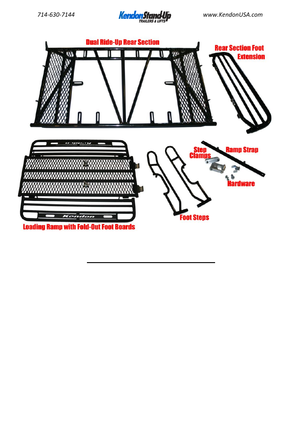 Kendon Dual Ride-Up SRL Trailer Retrofit Kit User Manual | Page 5 / 12