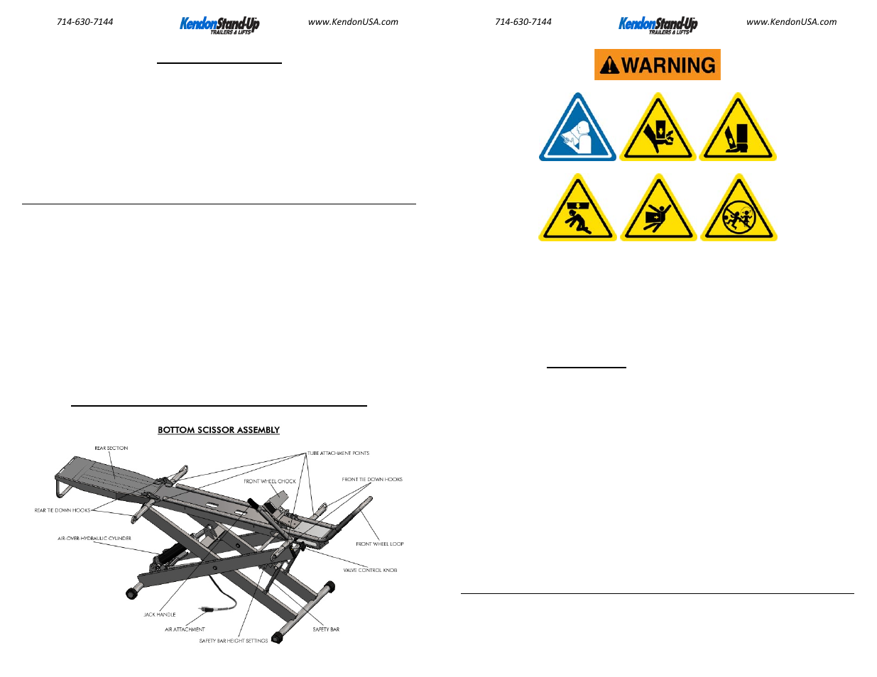 Kendon STAND-UP BIKE LIFT User Manual | Page 4 / 10