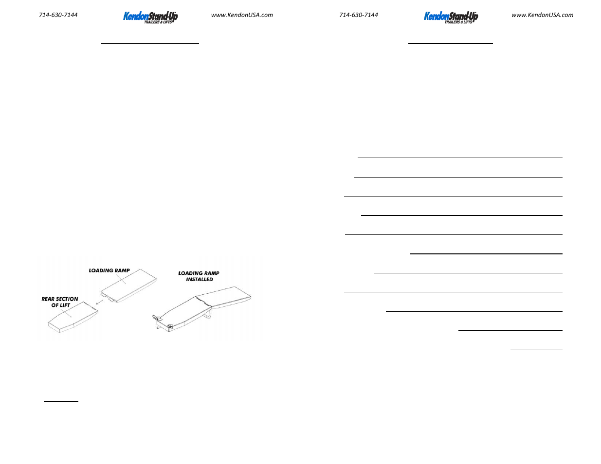 Kendon STAND-UP BIKE LIFT User Manual | Page 6 / 10