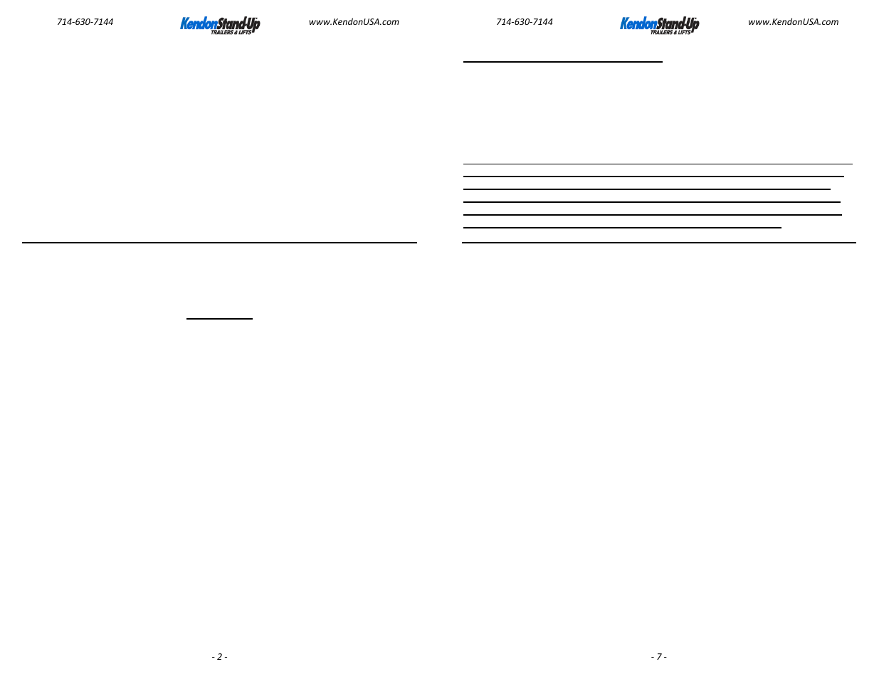 Kendon STAND-UP MOTO LIFT User Manual | Page 4 / 6
