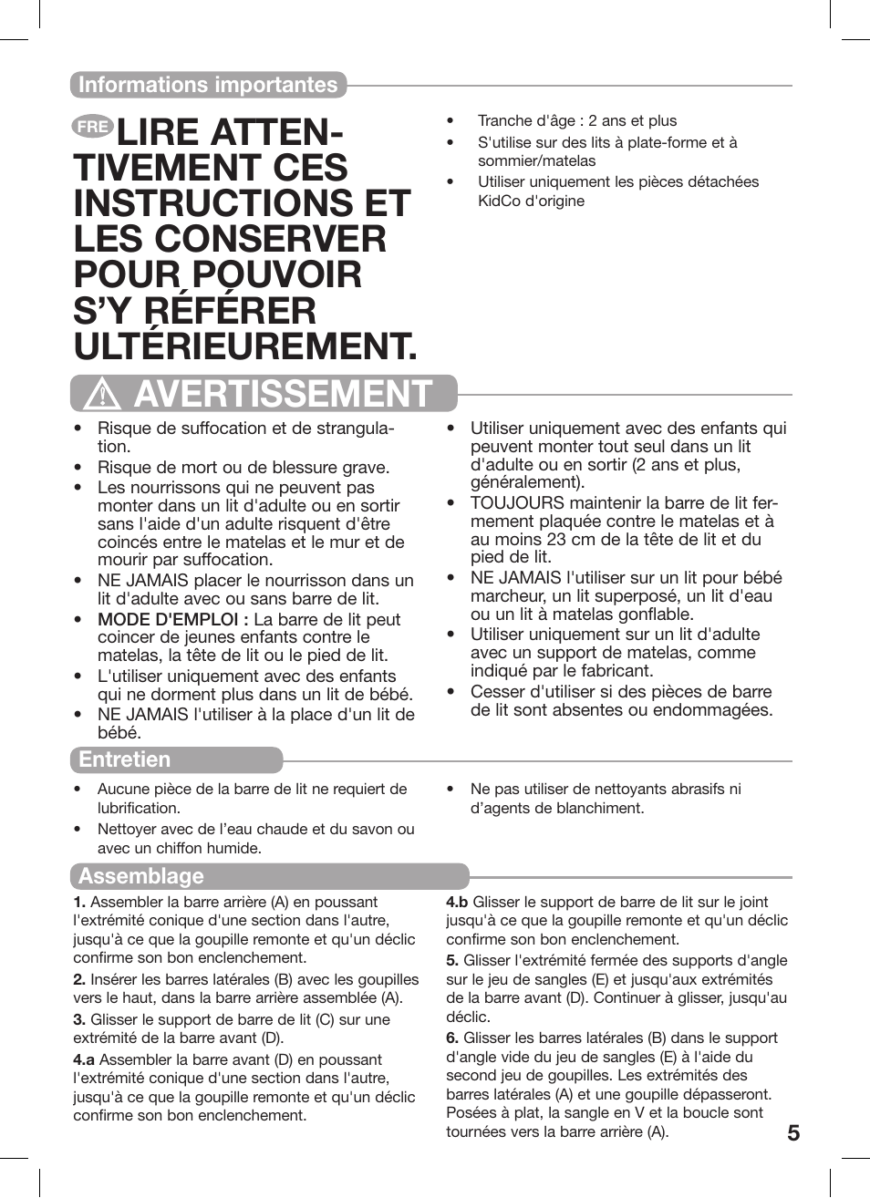 Kidco BR200-User Guide User Manual | Page 5 / 16
