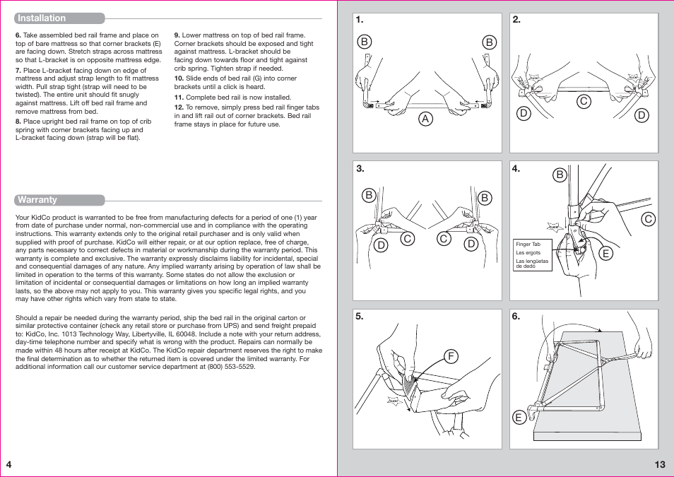 Kidco BR100a User Manual | Page 4 / 8