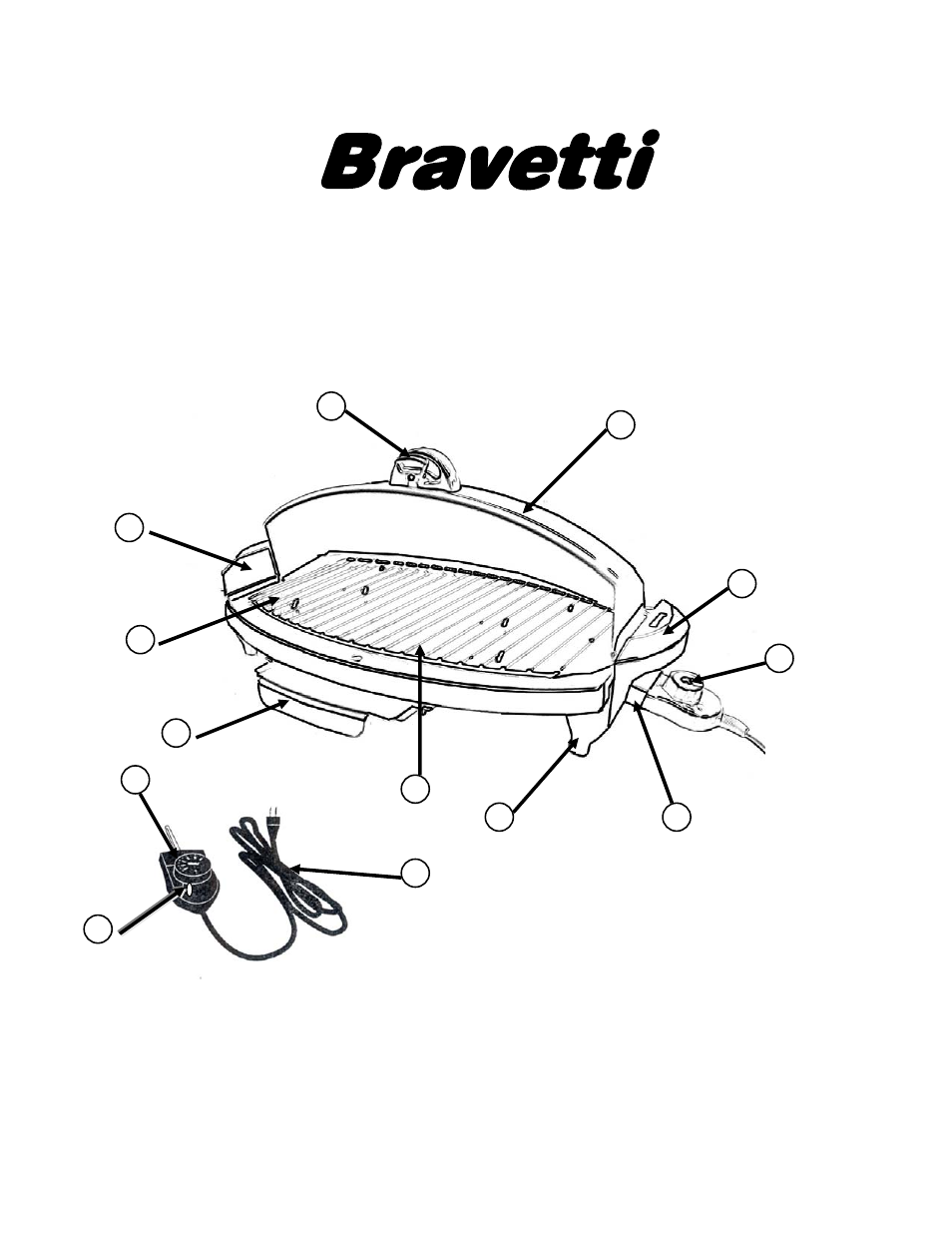Bravetti, Main components | Bravetti EP865 User Manual | Page 3 / 11