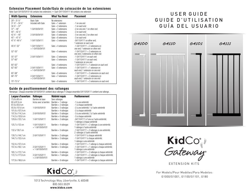 Kidco G4111 User Manual | 4 pages