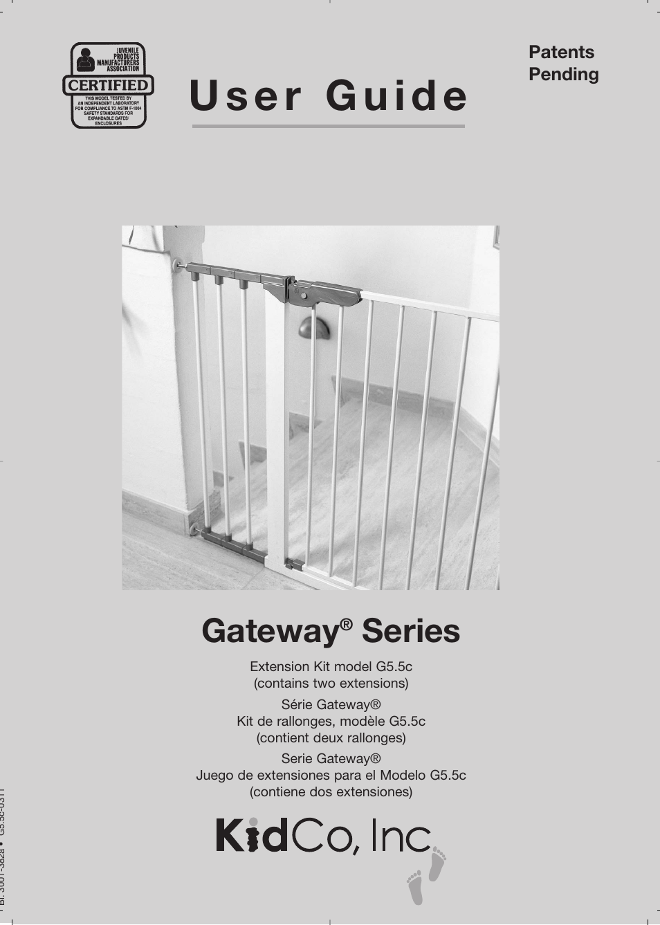 Kidco G5.5c User Manual | 6 pages