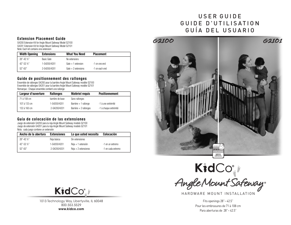 Kidco G2101 User Manual | 14 pages