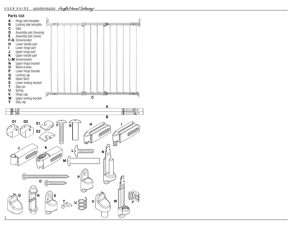 Kidco G2101 User Manual | Page 2 / 14