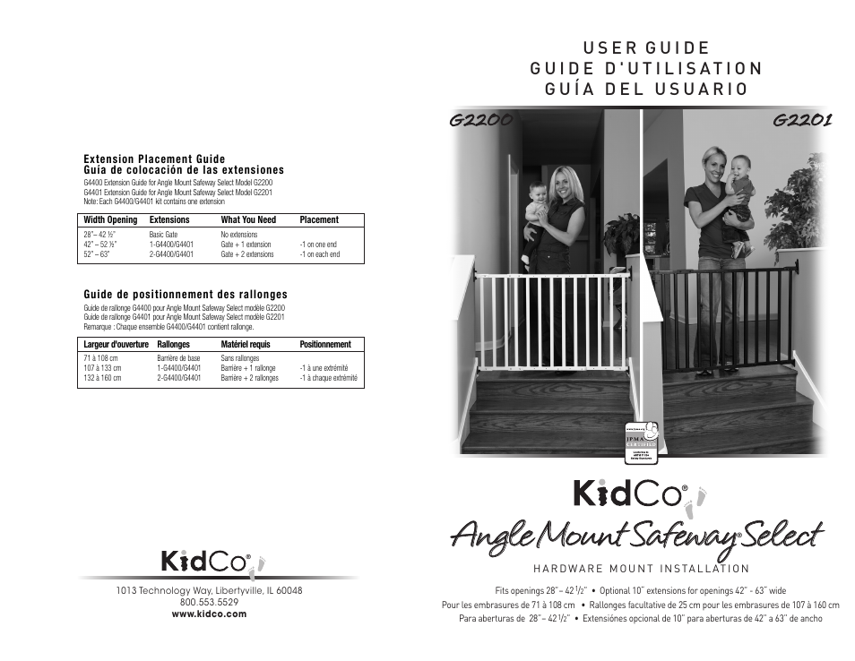 Kidco G2201 User Manual | 16 pages