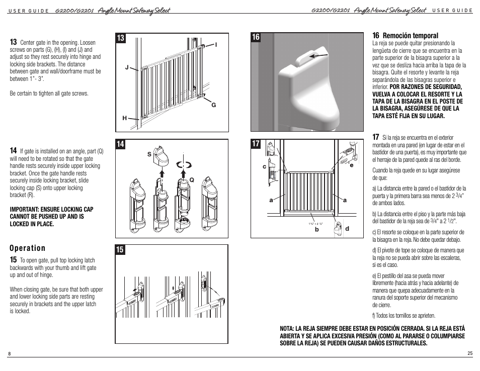 Kidco G2201 User Manual | Page 8 / 16