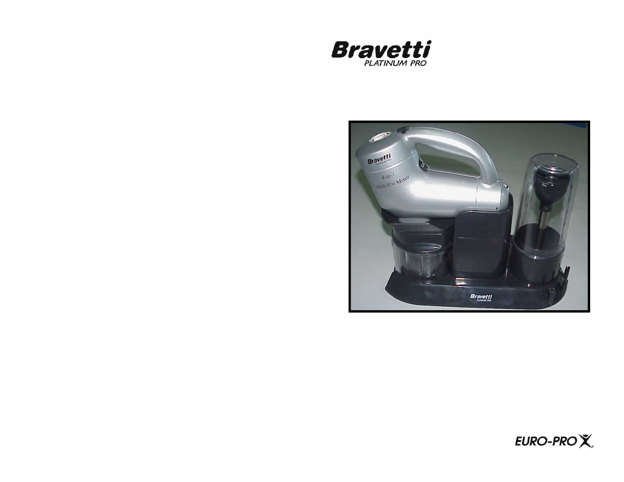 Bravetti EP559V2 User Manual | 5 pages