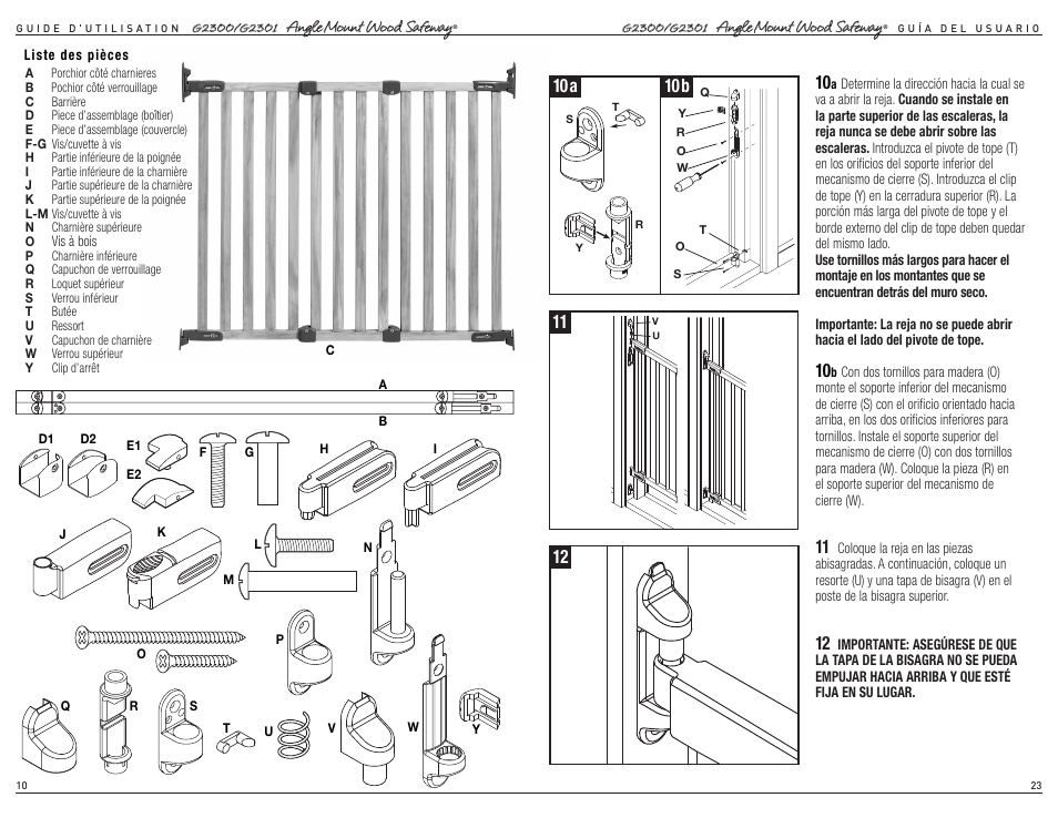 10a 10b | Kidco G2301 User Manual | Page 10 / 16