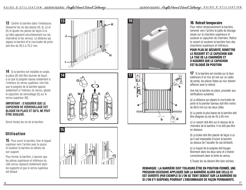 Kidco G2301 User Manual | Page 16 / 16