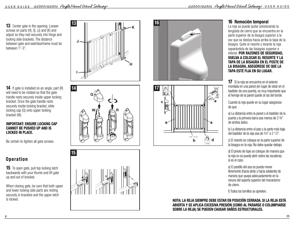 Kidco G2301 User Manual | Page 8 / 16
