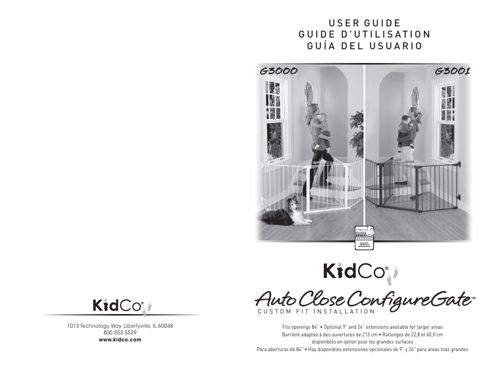 Kidco G3001 User Manual | 12 pages