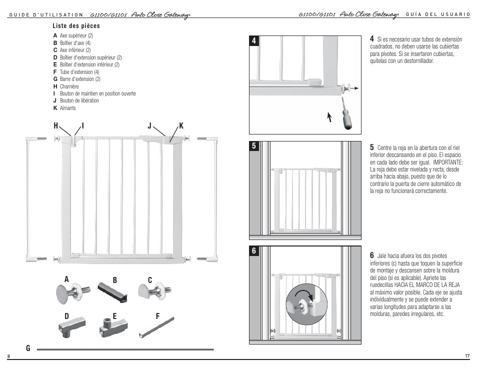 Kidco G1101 User Manual | Page 5 / 12