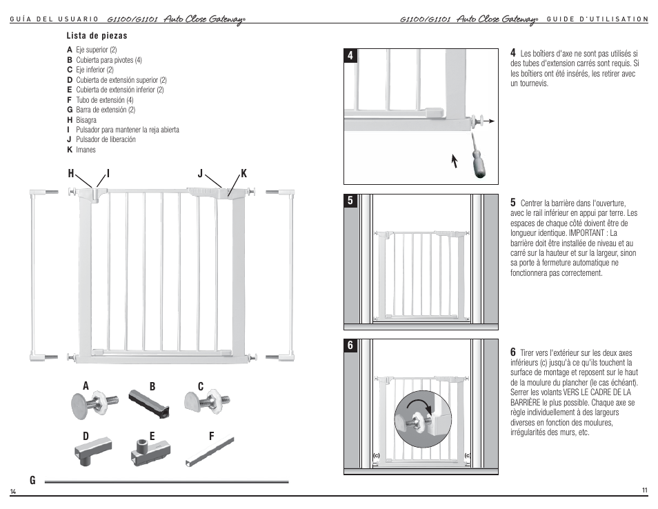 Kidco G1101 User Manual | Page 8 / 12