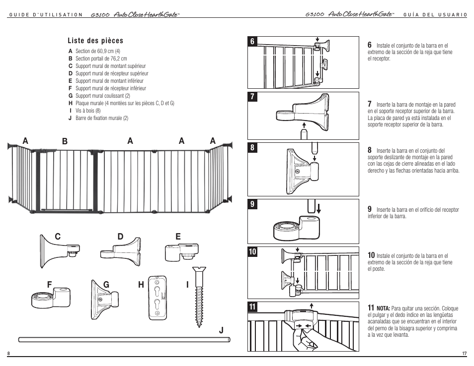 Kidco G3100 User Manual | Page 5 / 12