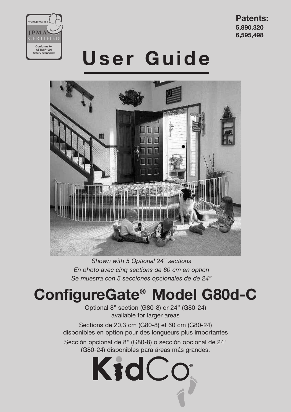 Kidco G80d-C User Manual | 18 pages