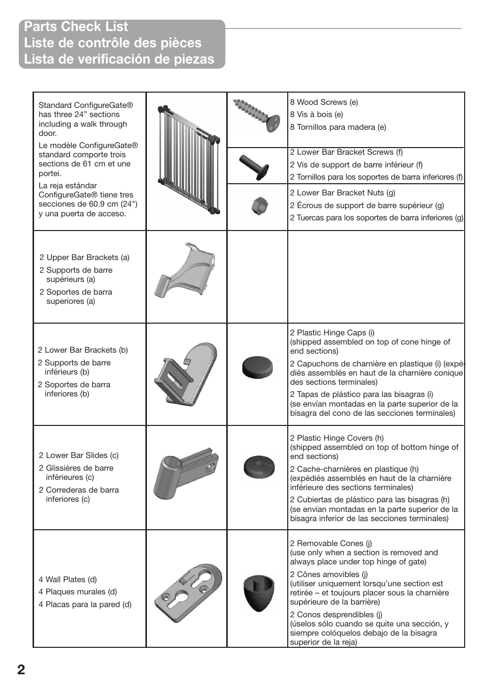 Kidco G80d-C User Manual | Page 2 / 18