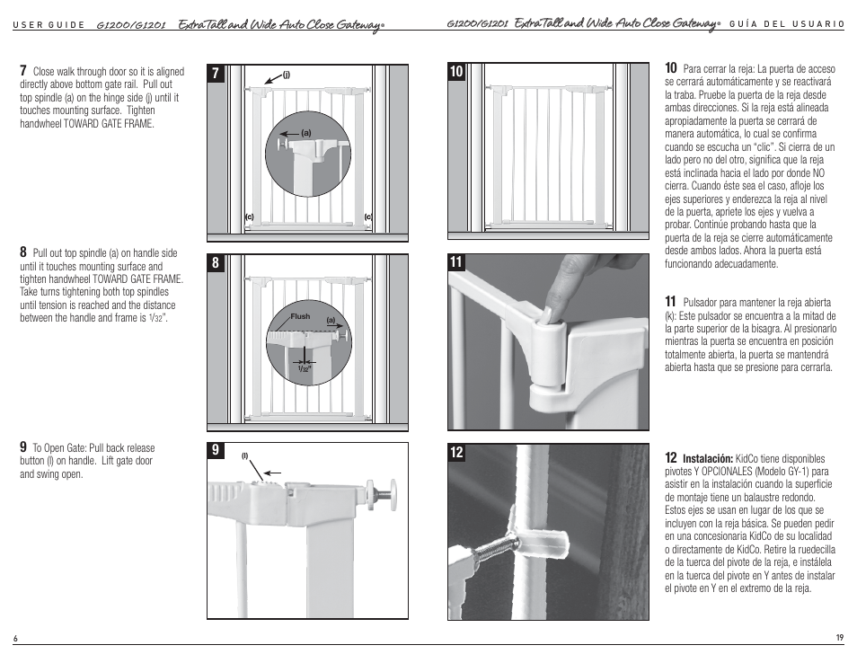 Kidco G1201 User Manual | Page 4 / 12