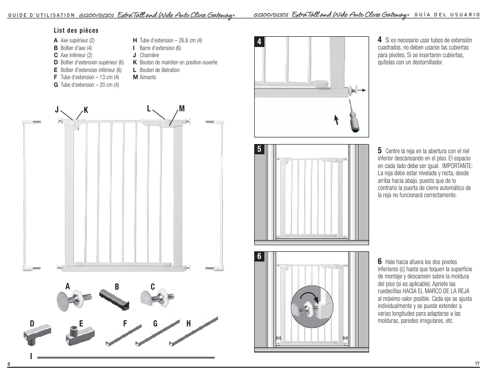 Kidco G1201 User Manual | Page 5 / 12