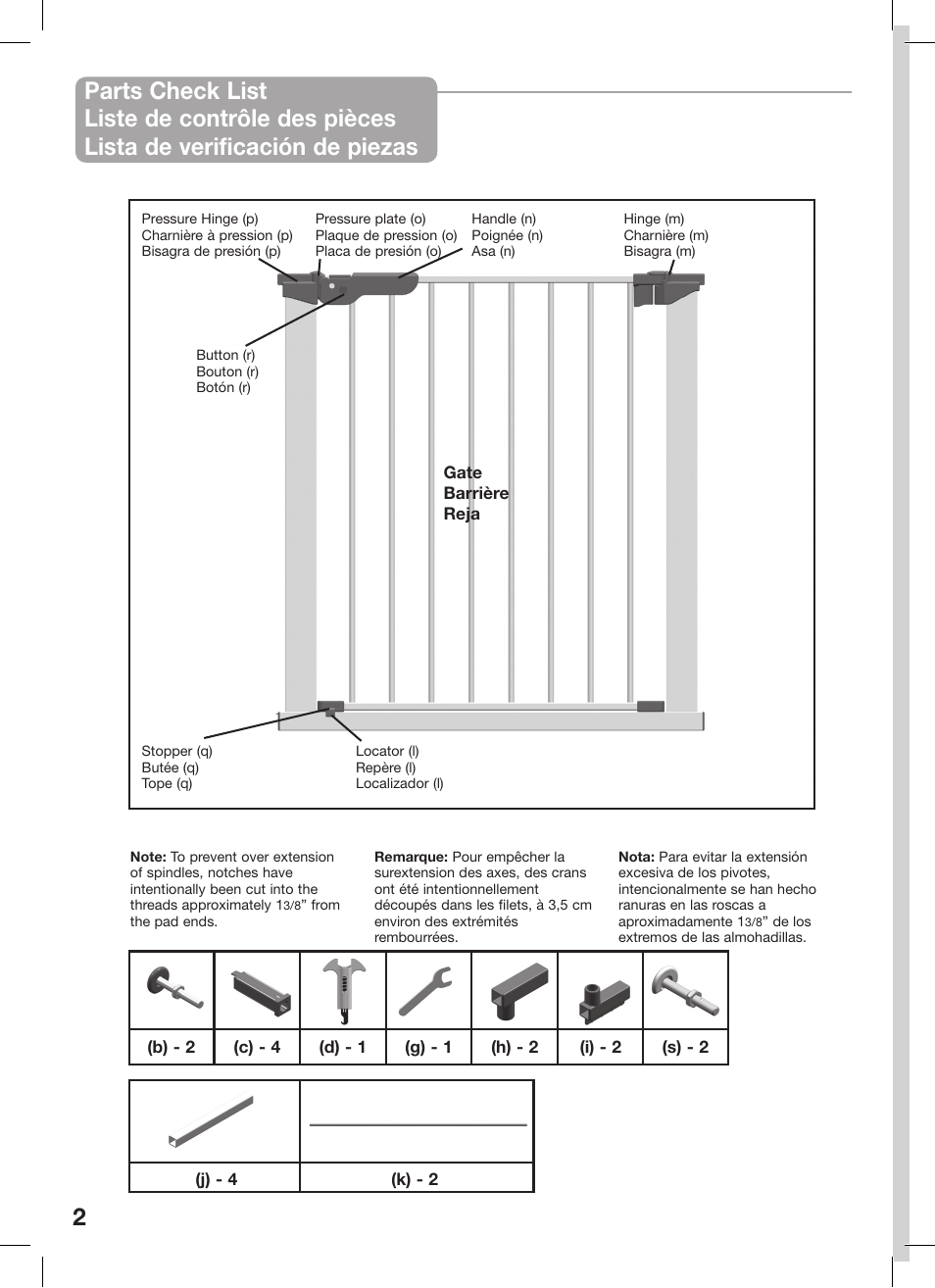 Kidco G16a-C User Manual | Page 2 / 18