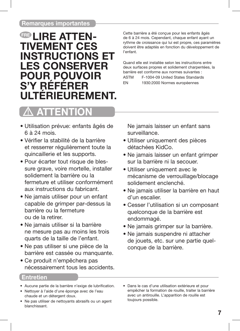 Kidco G16a-C User Manual | Page 7 / 18