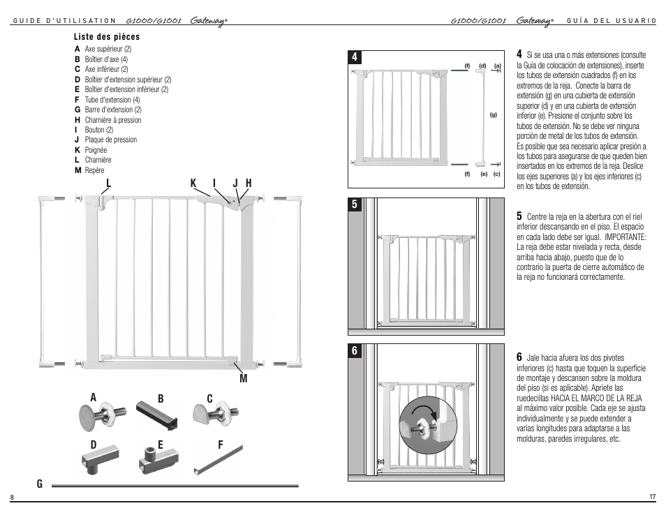 Kidco G1001 User Manual | Page 5 / 12