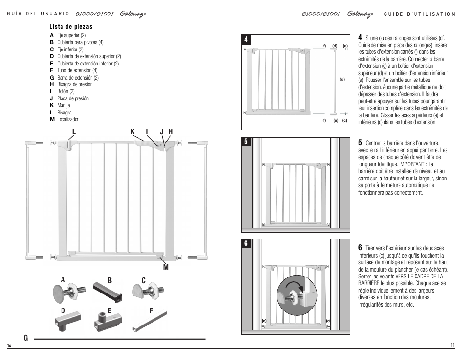 Kidco G1001 User Manual | Page 8 / 12