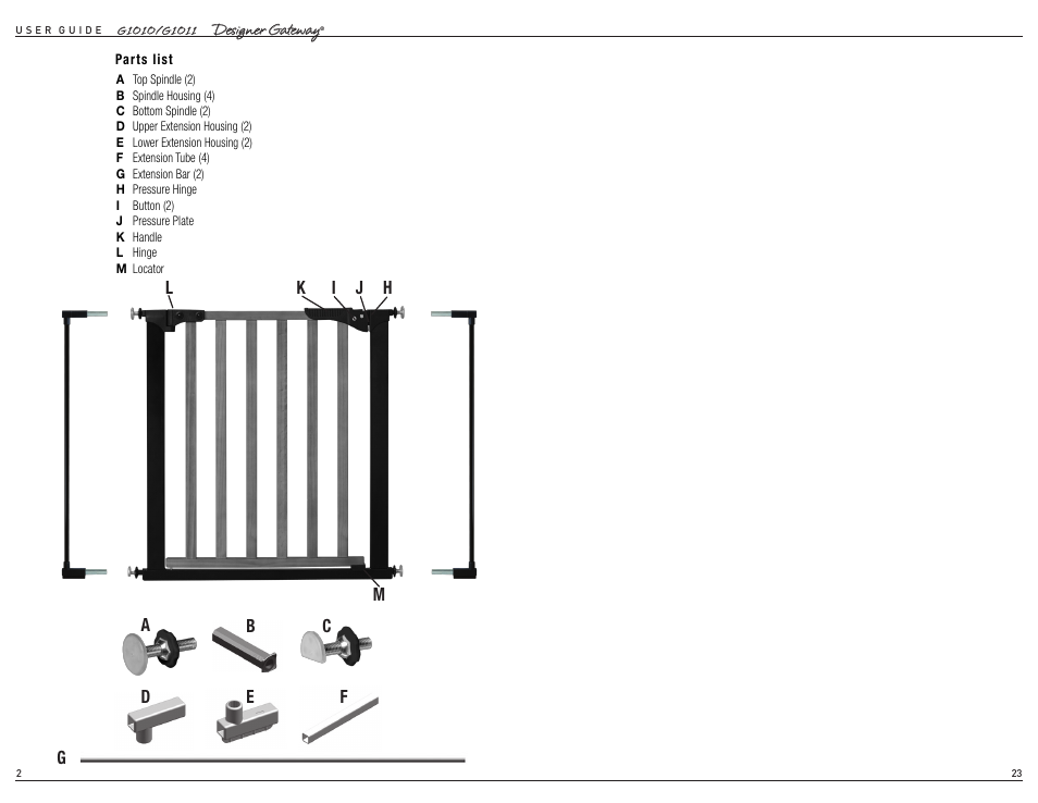 Kidco G1011 User Manual | Page 2 / 12