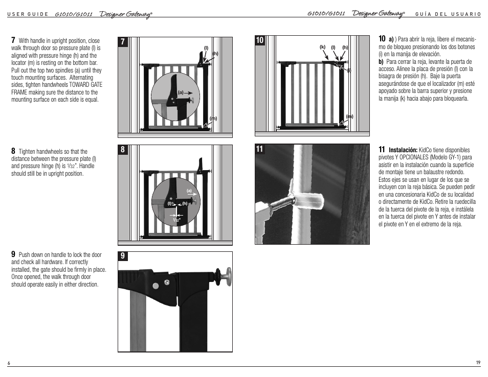 Kidco G1011 User Manual | Page 4 / 12