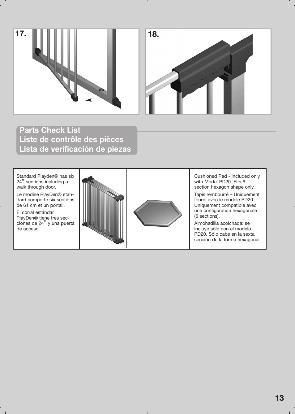 Kidco PD20c User Manual | Page 13 / 14