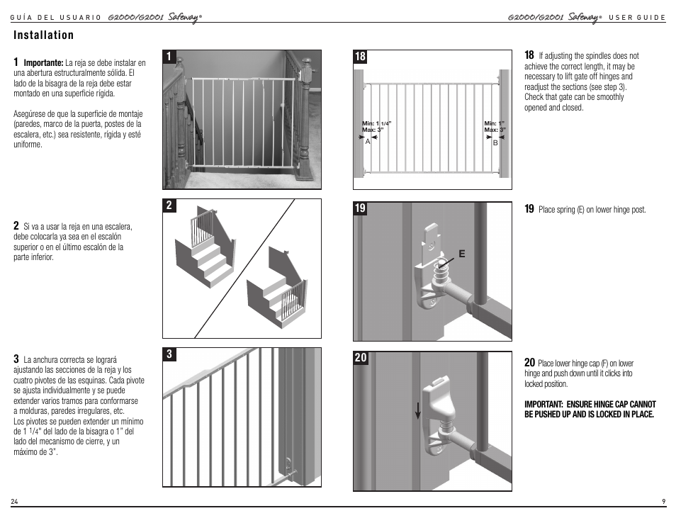 Installation | Kidco G2001 User Manual | Page 13 / 16