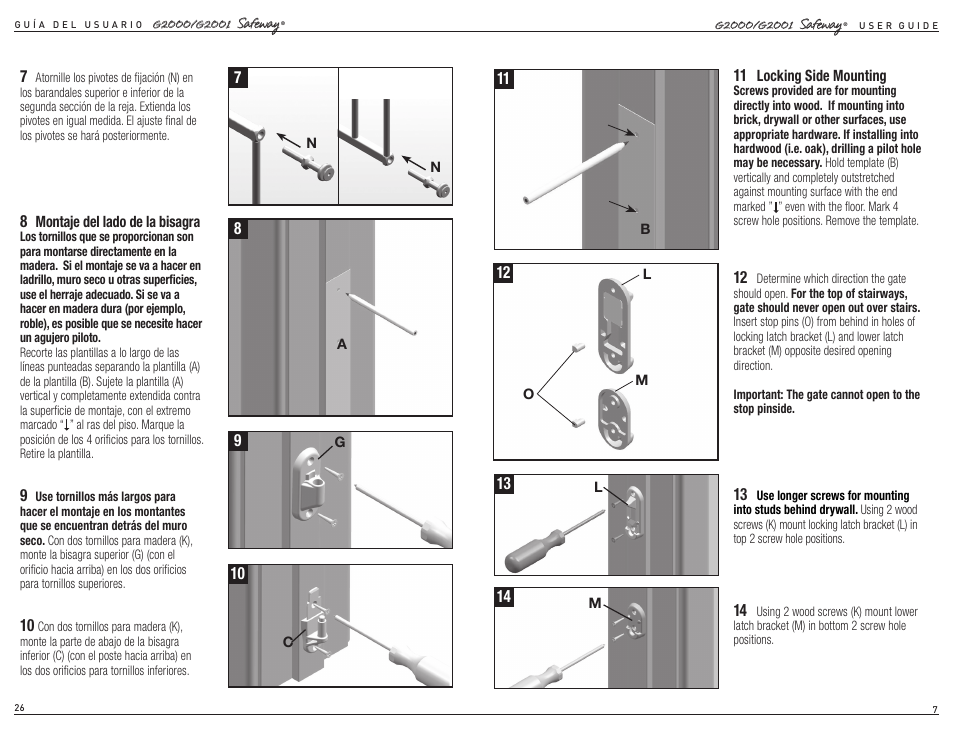 Kidco G2001 User Manual | Page 14 / 16