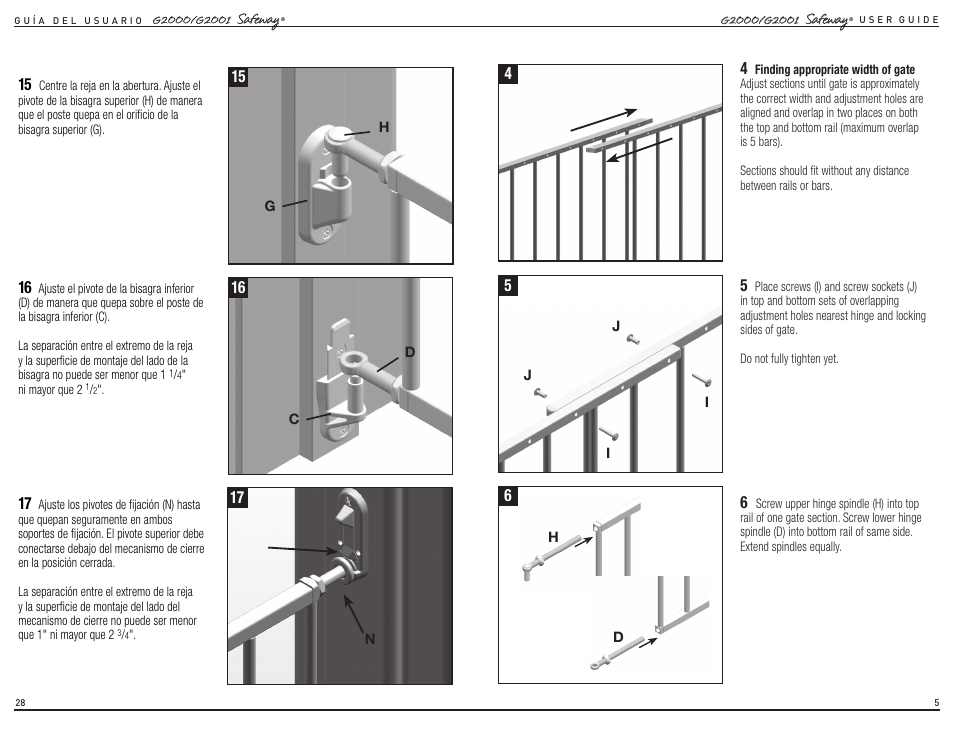 Kidco G2001 User Manual | Page 15 / 16