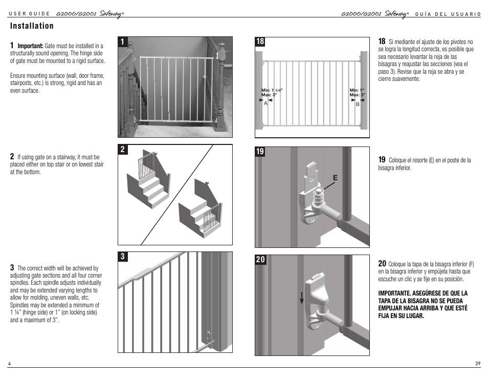 Installation 3 | Kidco G2001 User Manual | Page 3 / 16