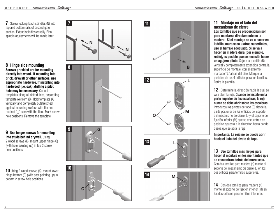 Kidco G2001 User Manual | Page 4 / 16