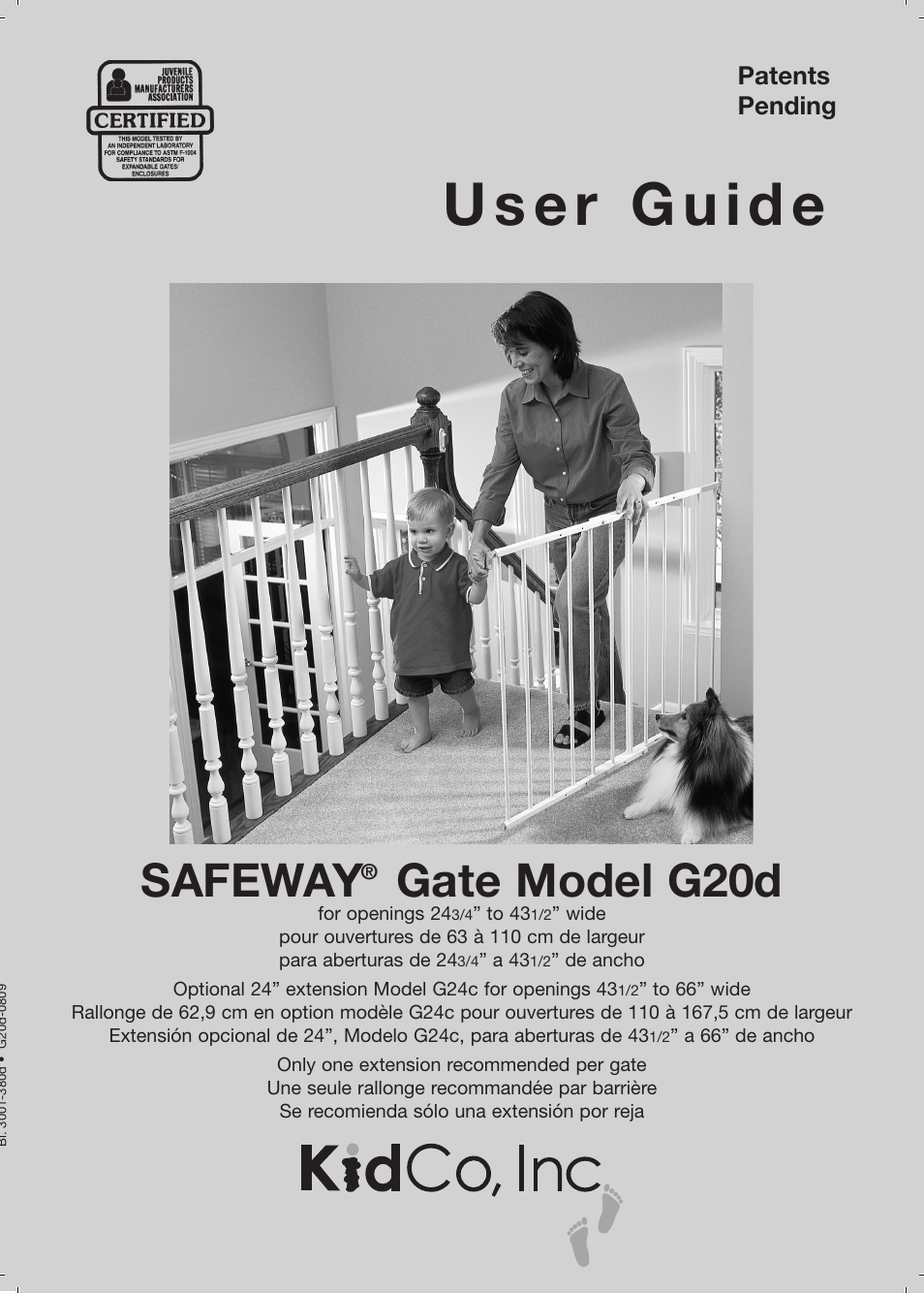 Kidco G20d User Manual | 18 pages