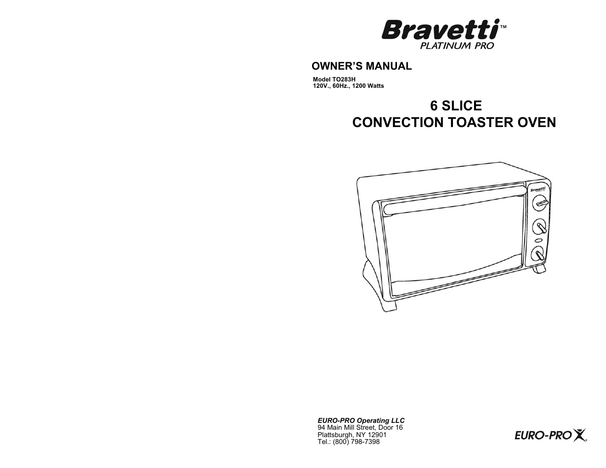 Bravetti BTAVETTI PLATINUM PRO TO283H User Manual | 6 pages