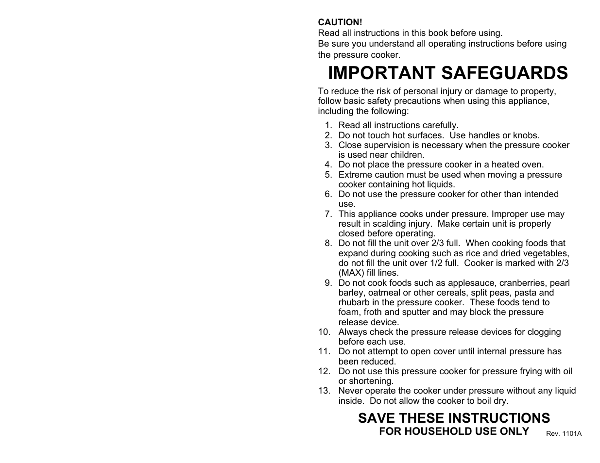 Important safeguards, Save these instructions | Bravetti PC104 User Manual | Page 3 / 16