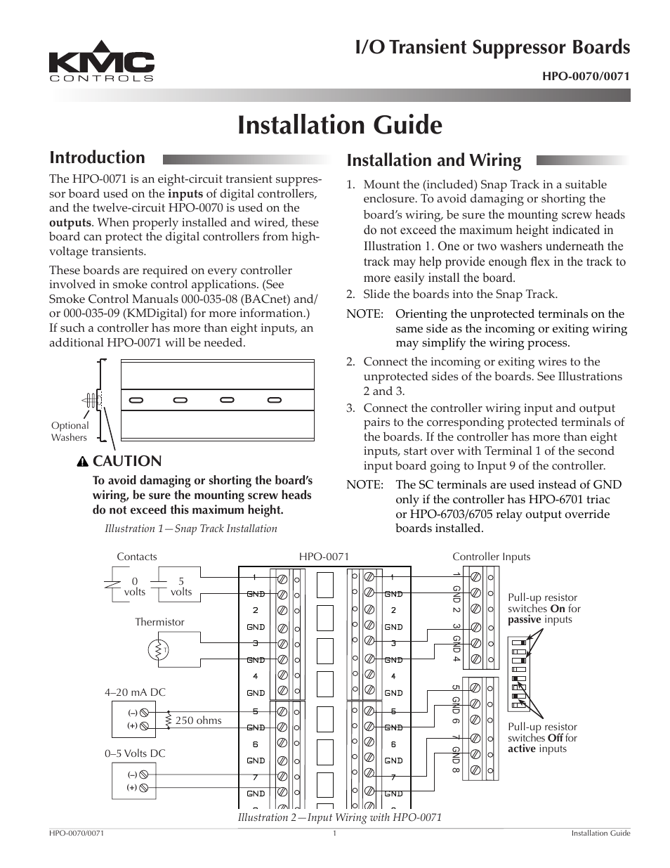 KMC Controls BAC-5831 User Manual | 2 pages