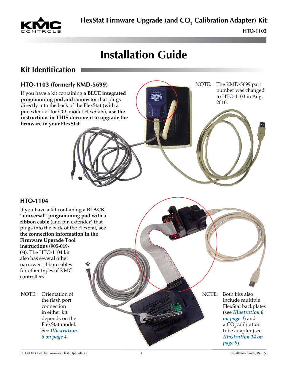 KMC Controls HTO-1103 User Manual | 8 pages