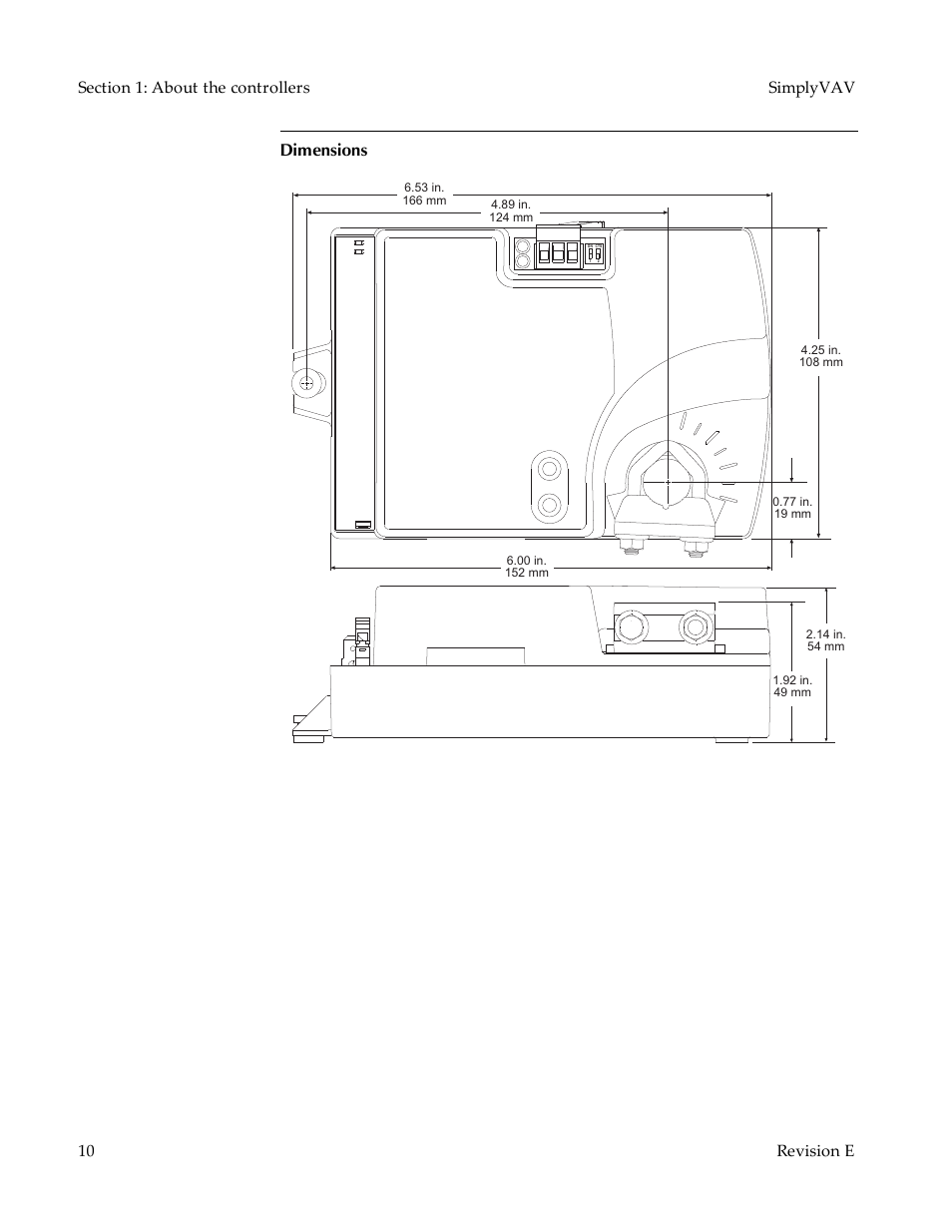 Dimensions | KMC Controls BAC-8007 Installation Guide User Manual | Page 10 / 88