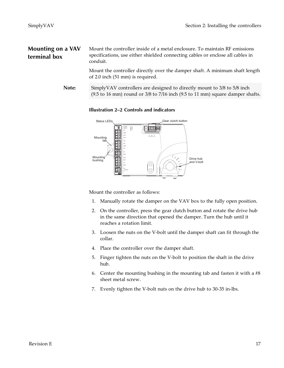 Mounting on a vav terminal box | KMC Controls BAC-8007 Installation Guide User Manual | Page 17 / 88