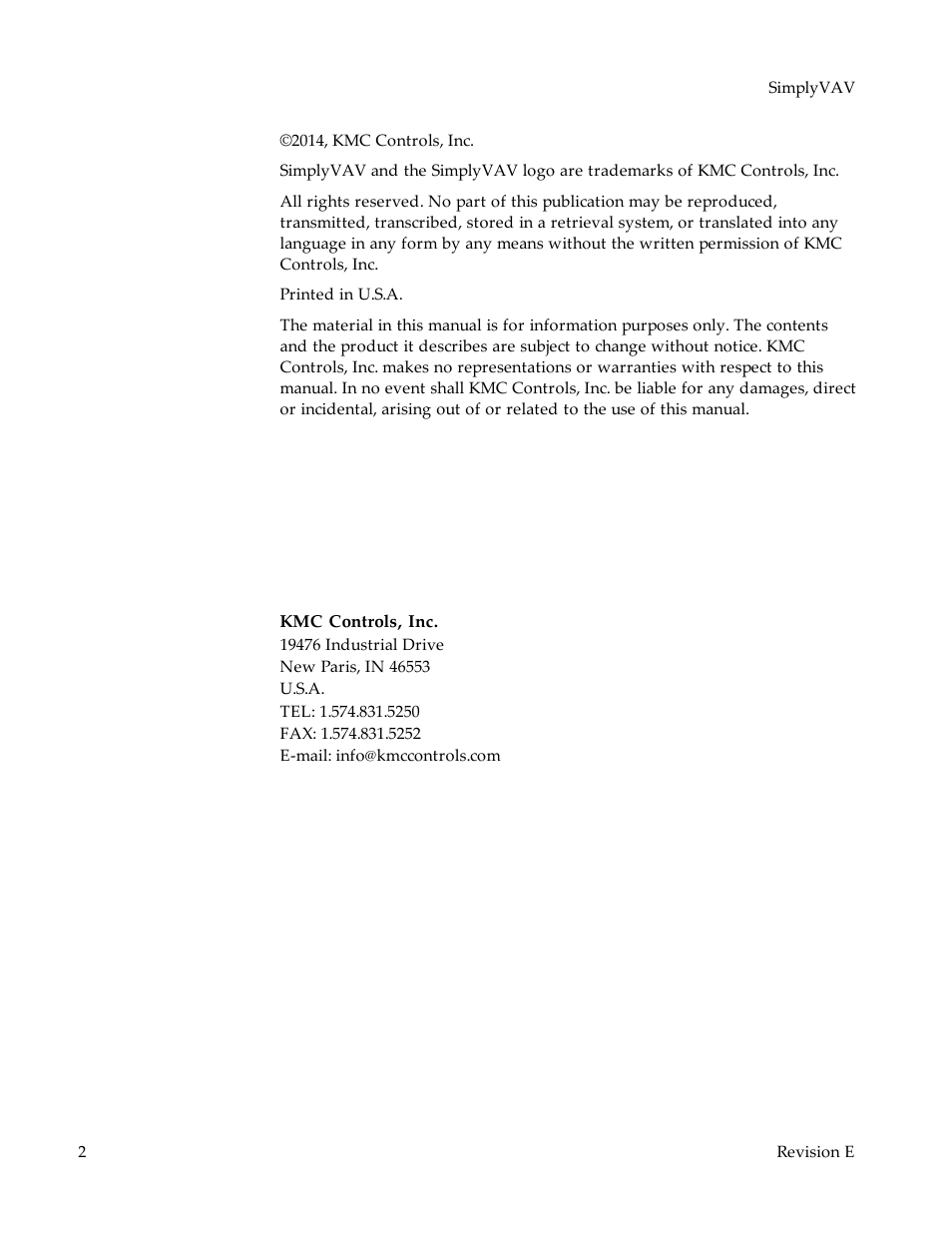 KMC Controls BAC-8007 Installation Guide User Manual | Page 2 / 88