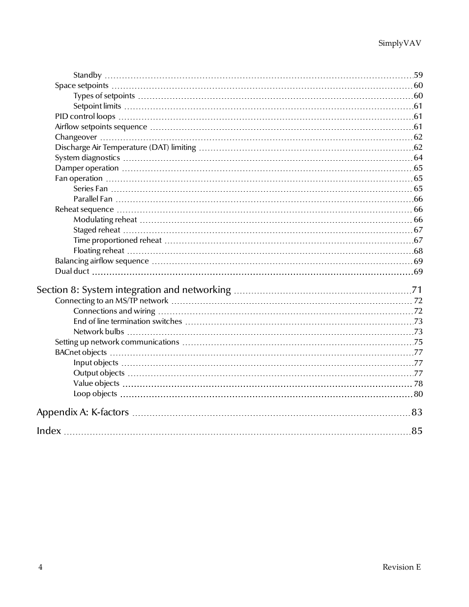 KMC Controls BAC-8007 Installation Guide User Manual | Page 4 / 88